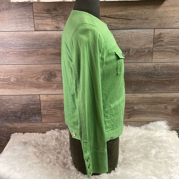 CHARTER CLUB Women’s Green Corduroy Button Up Shacket Cardigan Green Size Small - Picture 6 of 15